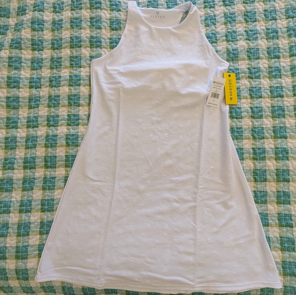 EleVen by Venus Williams White Halter Sheath Mini Dress